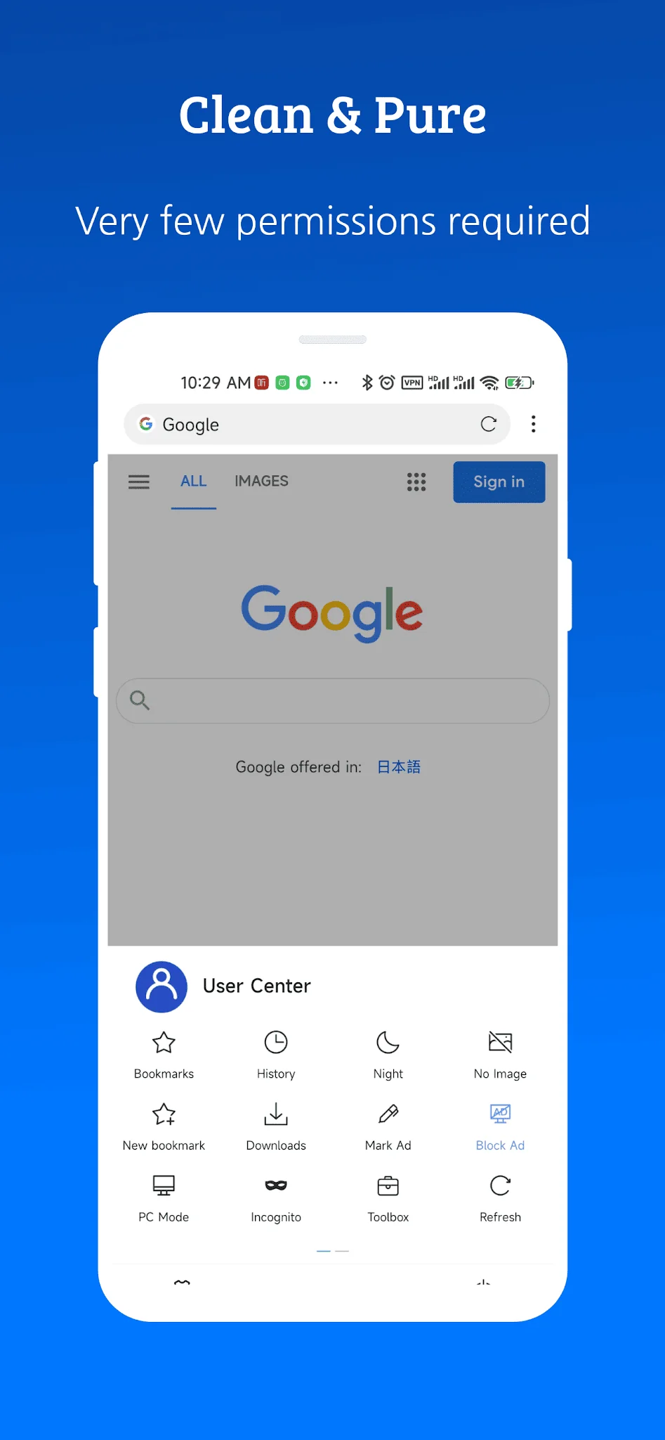 X Browser -Light & Super fast ekran görüntüsü 2