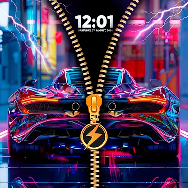 Zipper Lock Screen & Wallpaper Simge