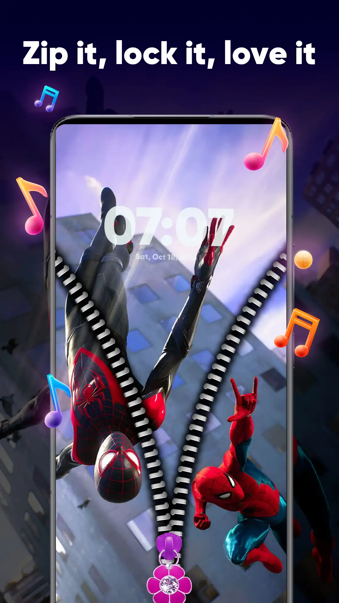 Zipper Lock Screen & Wallpaper ekran görüntüsü 7
