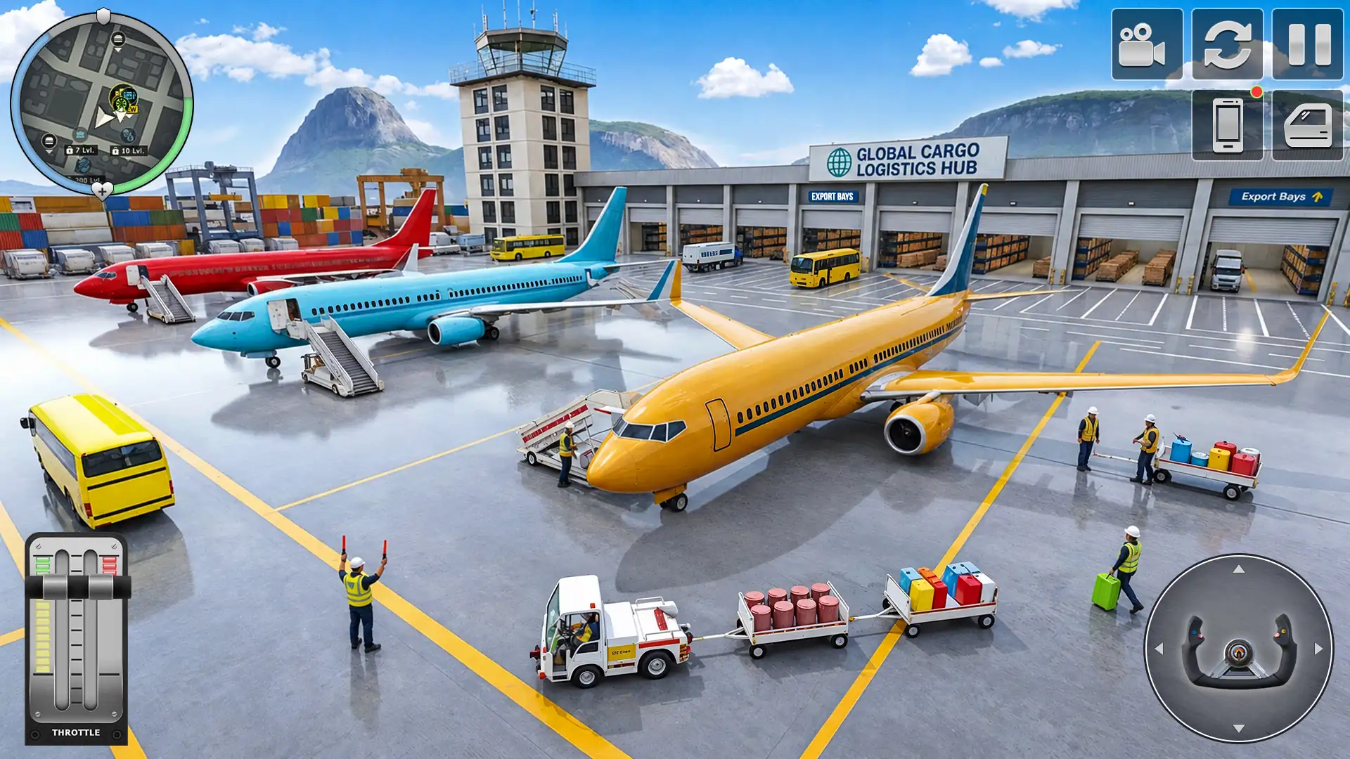Airplane Flying Jet Simulator скриншот 2