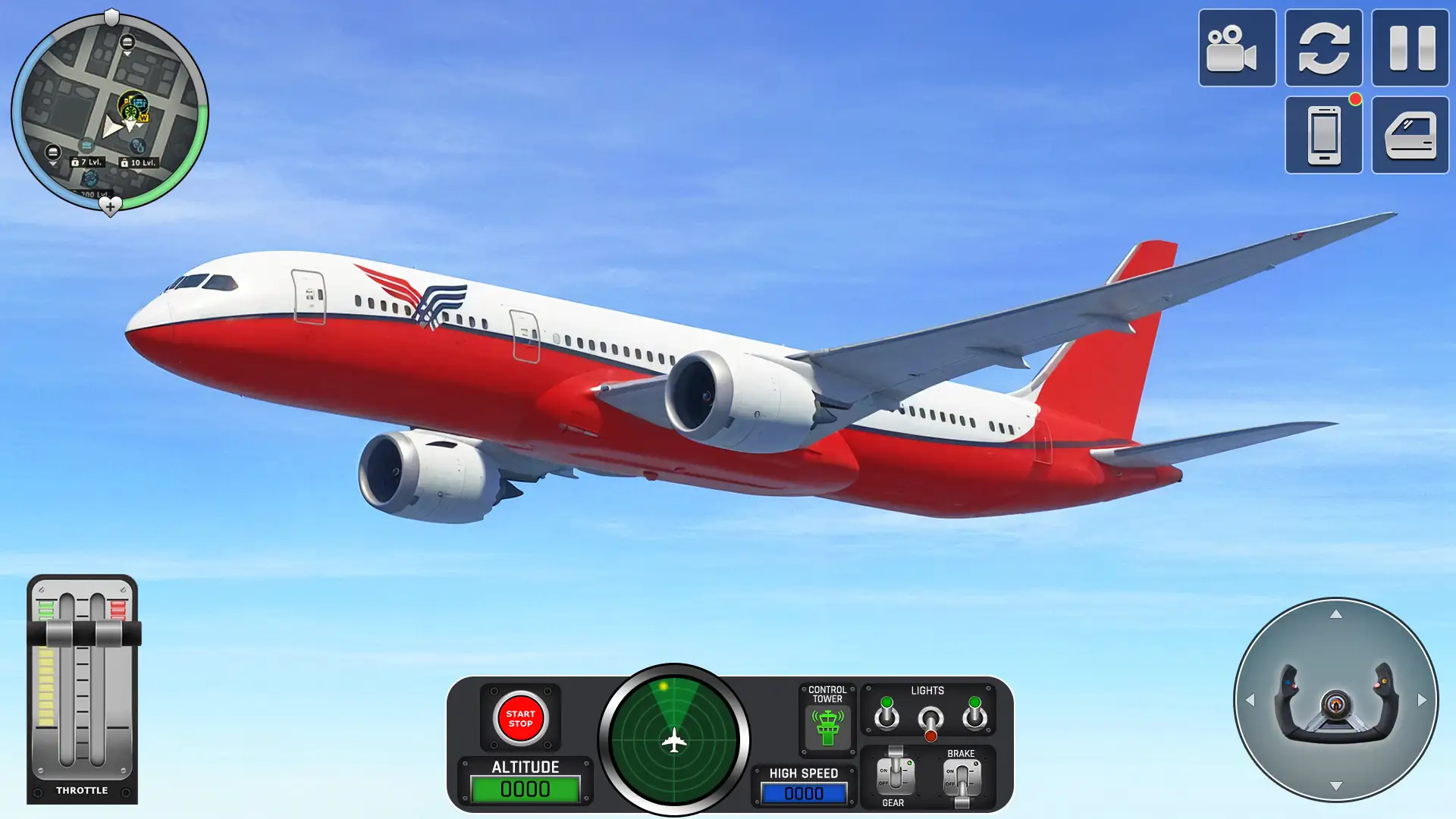 Airplane Flying Jet Simulator скриншот 3