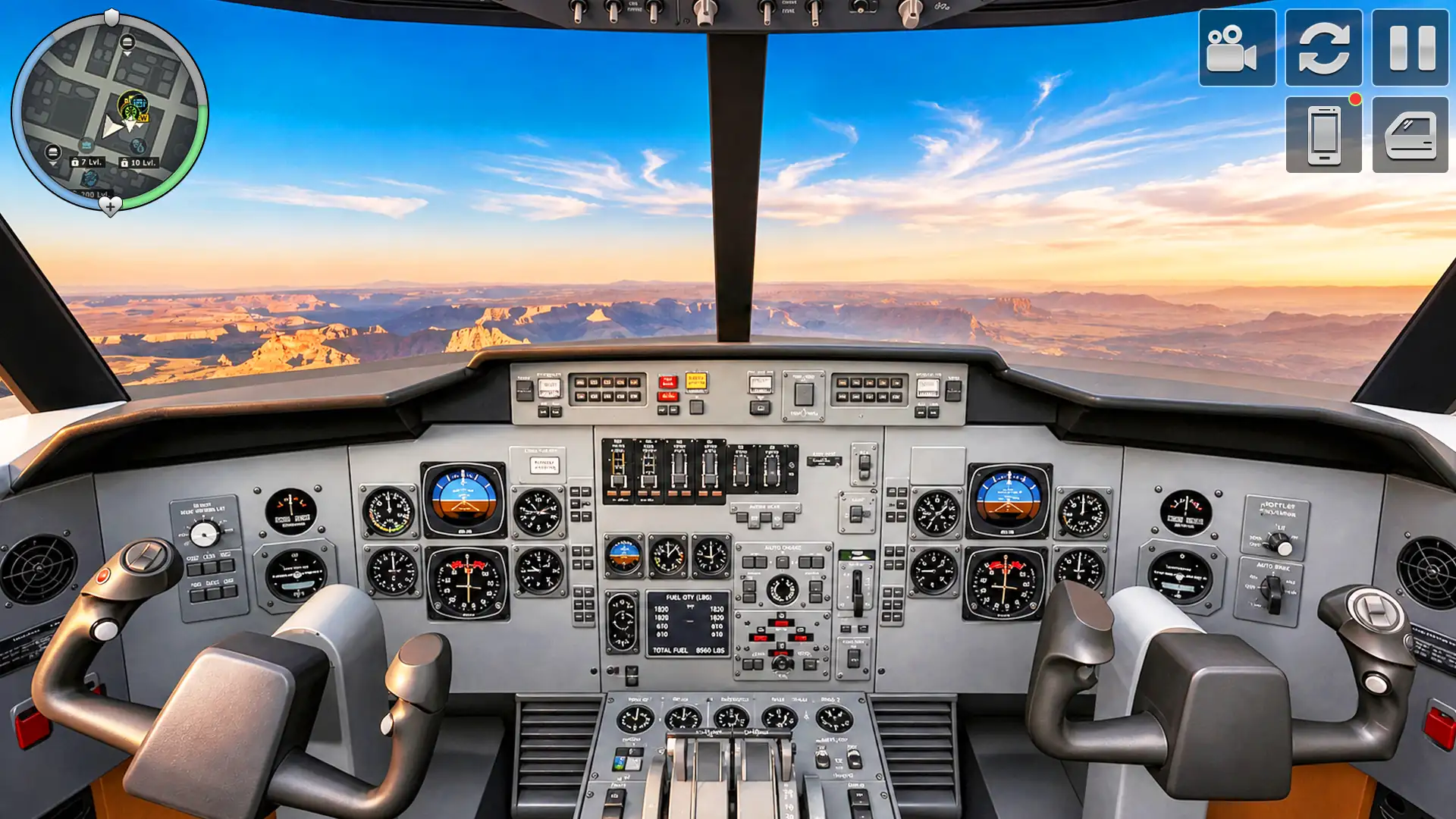Airplane Flying Jet Simulator скриншот 4