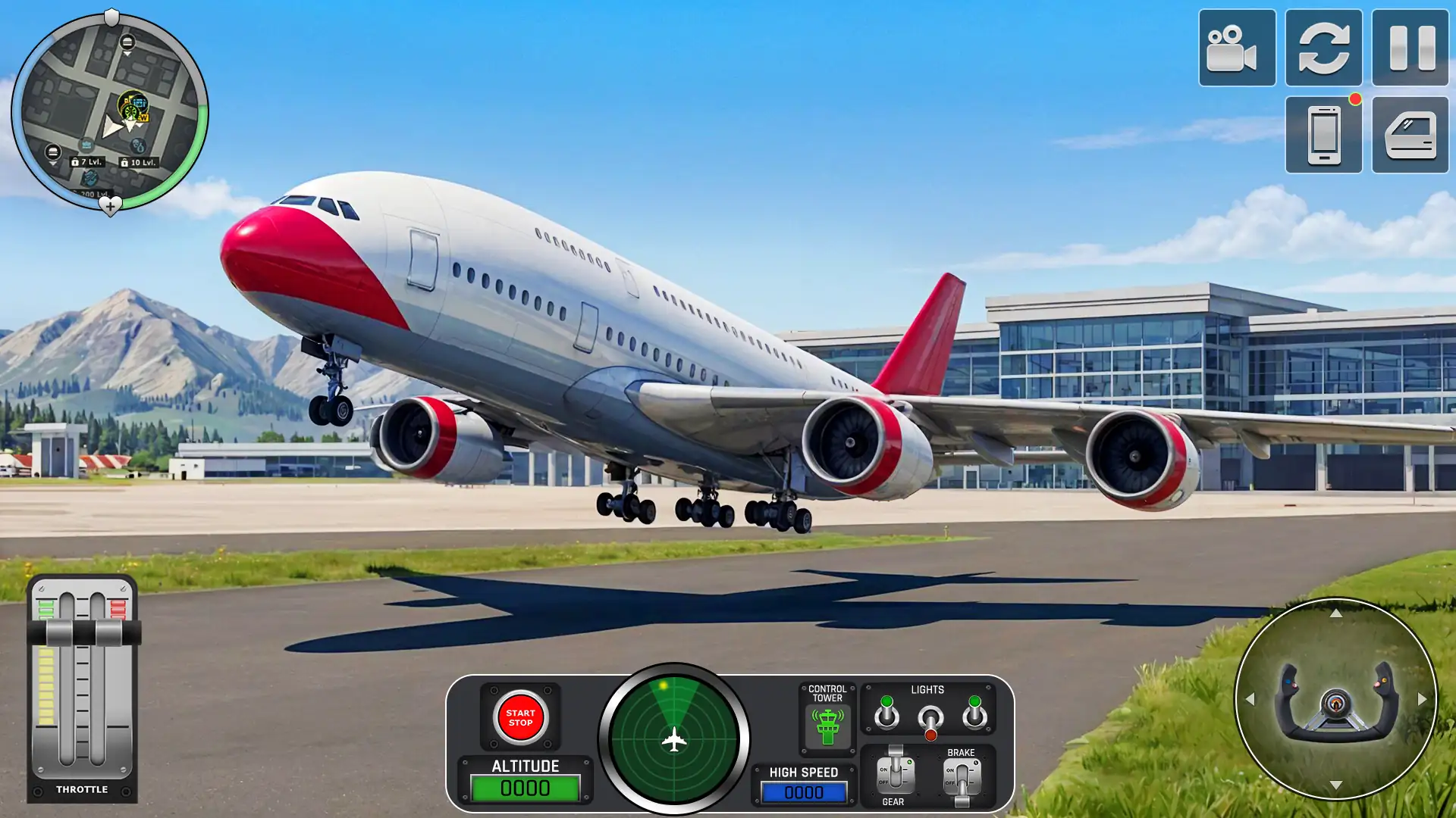 Airplane Flying Jet Simulator скриншот 5