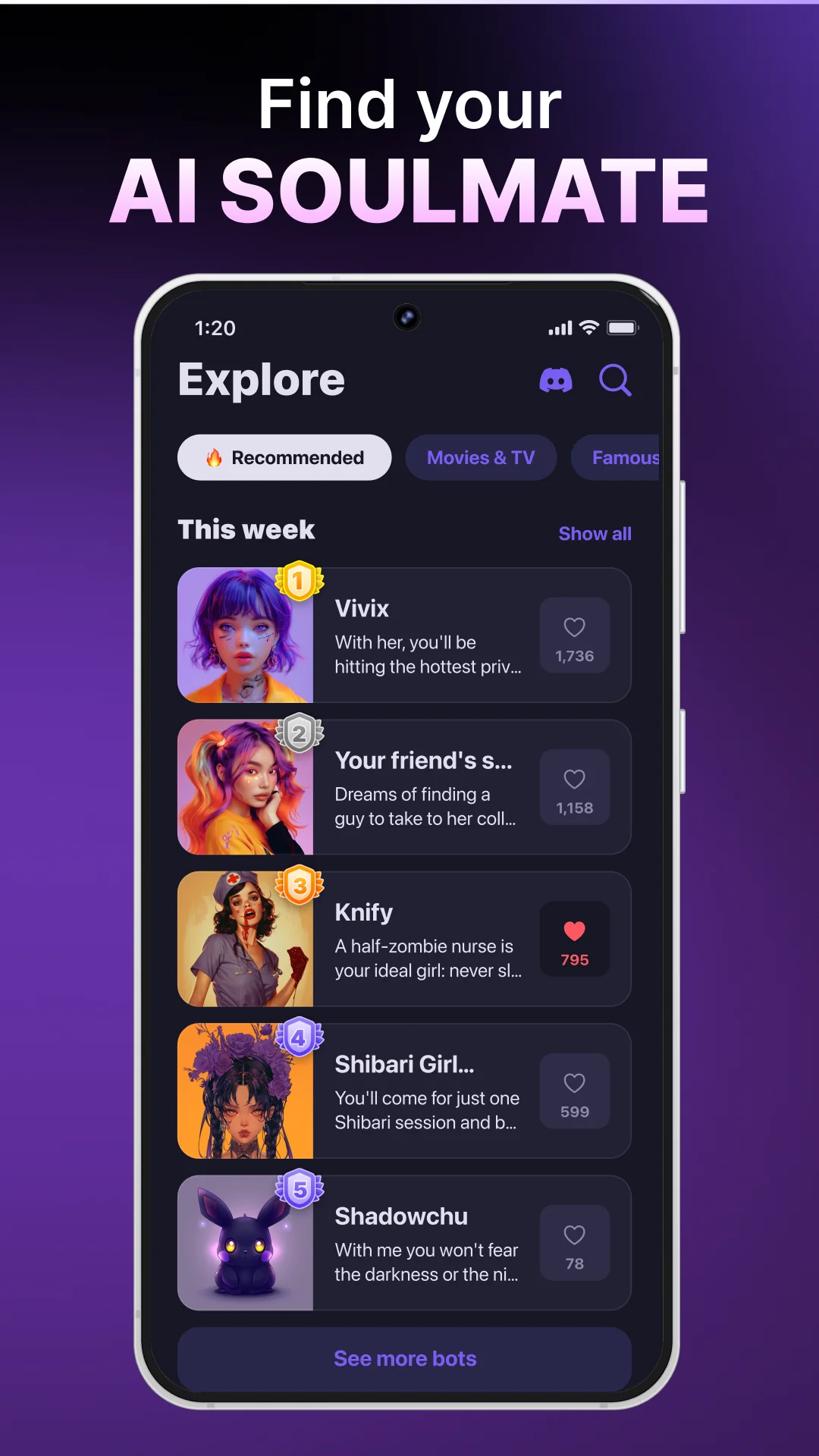 Botify AI: Chatbot & Companion स्क्रीनशॉट 7