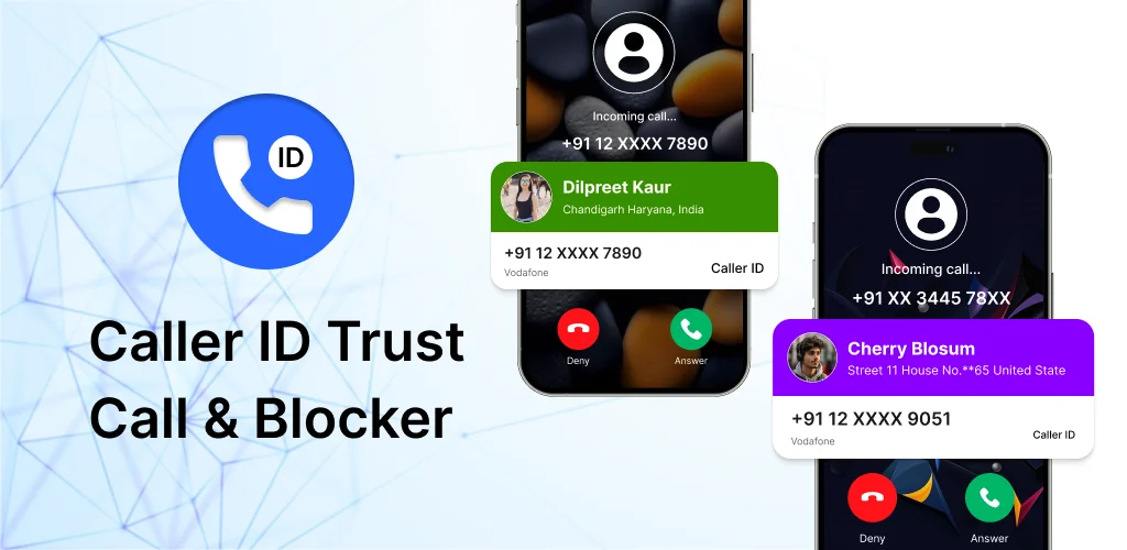 Caller ID Trust Call & Blocker برنامج غلاف فني للأندرويد