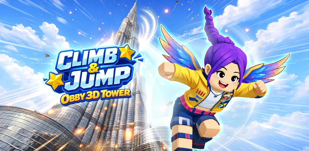 Arte de capa do Climb & Jump: Obby 3D Tower jogo para Android
