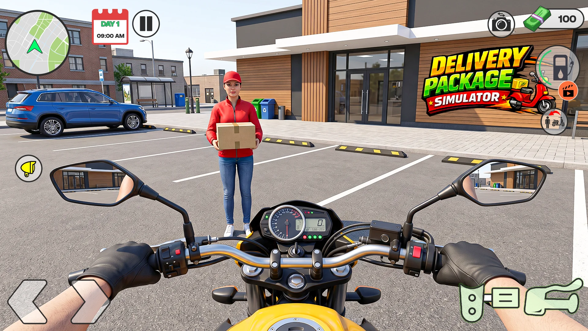 Capture d\'écran 5 de Delivery Boy:Bike Wheelie Game