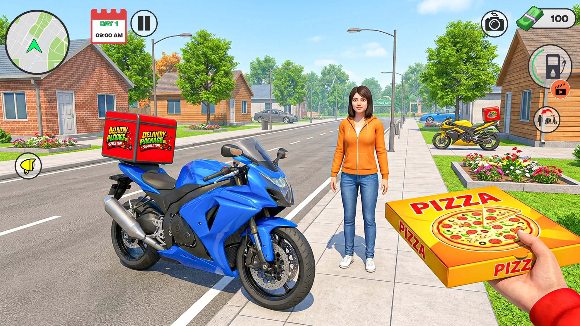 Capture d\'écran 7 de Delivery Boy:Bike Wheelie Game