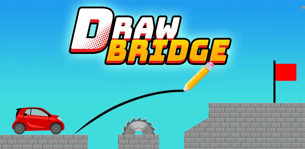android için Draw Bridge Puzzle: Brain Game oyun kapak resmi