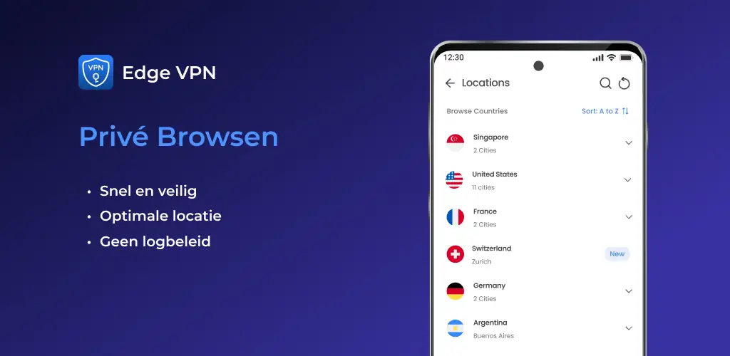 Edge VPN – Simple & Fast скриншот 1