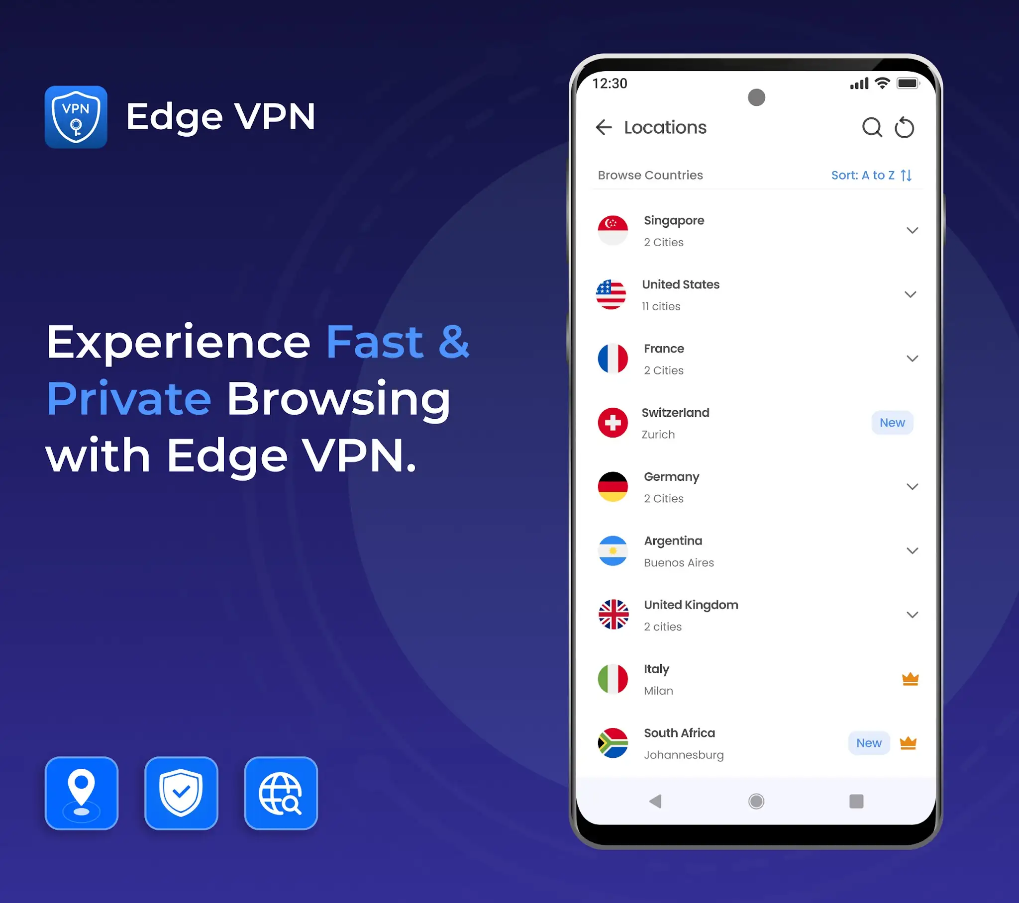 Edge VPN – Simple & Fast скриншот 2