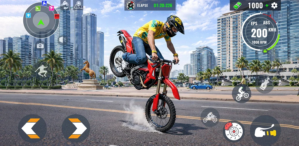 Extreme Bike Stunt Wheelie Pro jeu cover art for Android