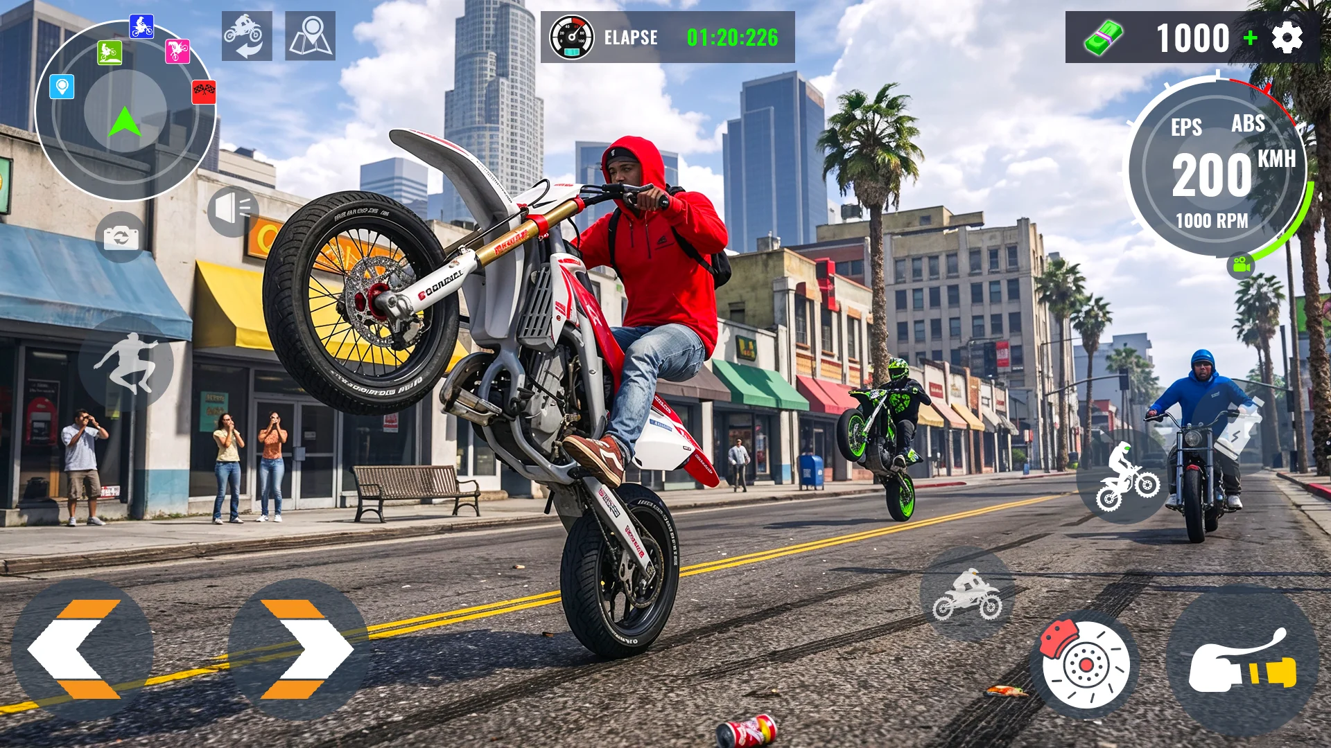Capture d\'écran 1 de Extreme Bike Stunt Wheelie Pro