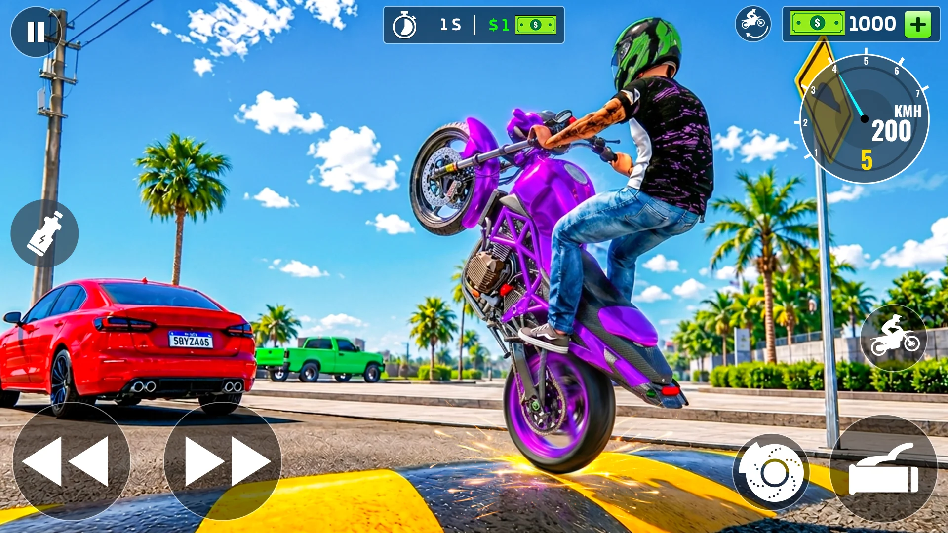 Extreme Bike Wheelie 3D 截图 2