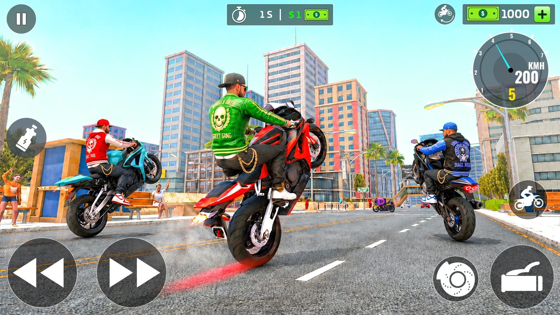 Extreme Bike Wheelie 3D 截图 3