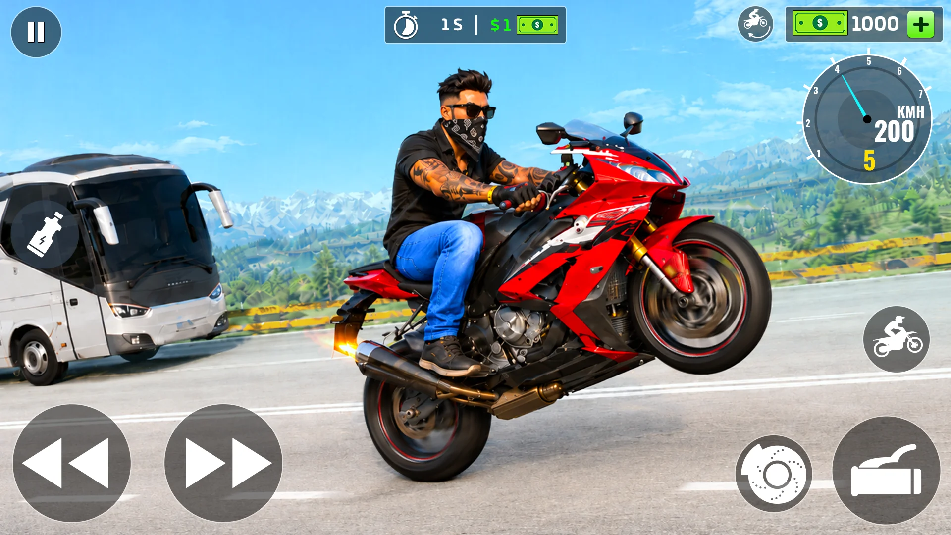 Extreme Bike Wheelie 3D 截图 5