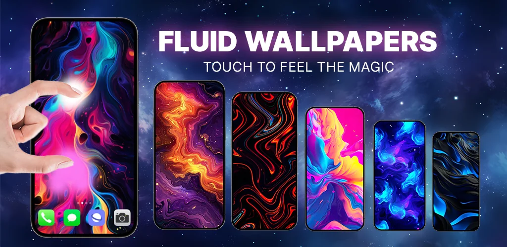 Fluid Magic: 4D Live Wallpaper приложение обложка для Android