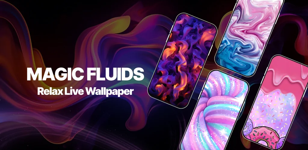 android için Fluid Wallpaper - Relax Slime uygulama kapak resmi