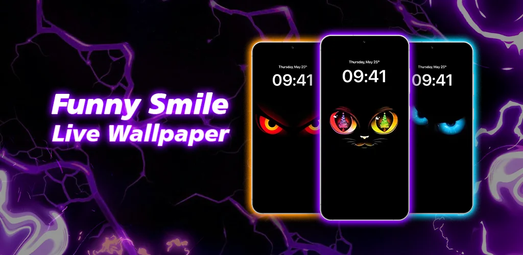 Funny Smile Live Wallpaper 应用程序 Android 封面艺术