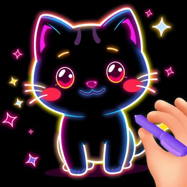 Glow Art Drawing - Doodle App Ícone