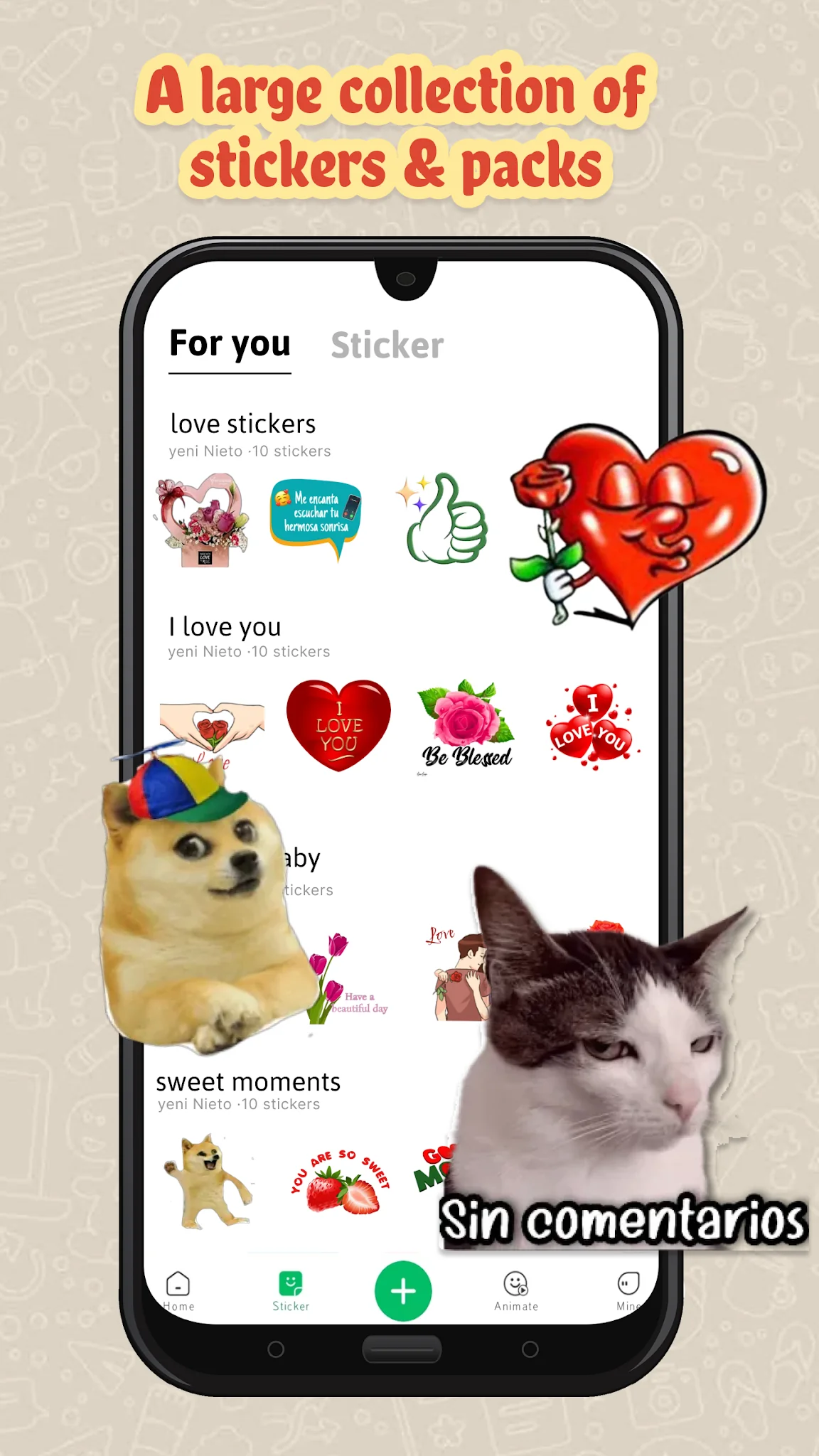 HD Sticker&Pack WAStickersApps screenshot 1