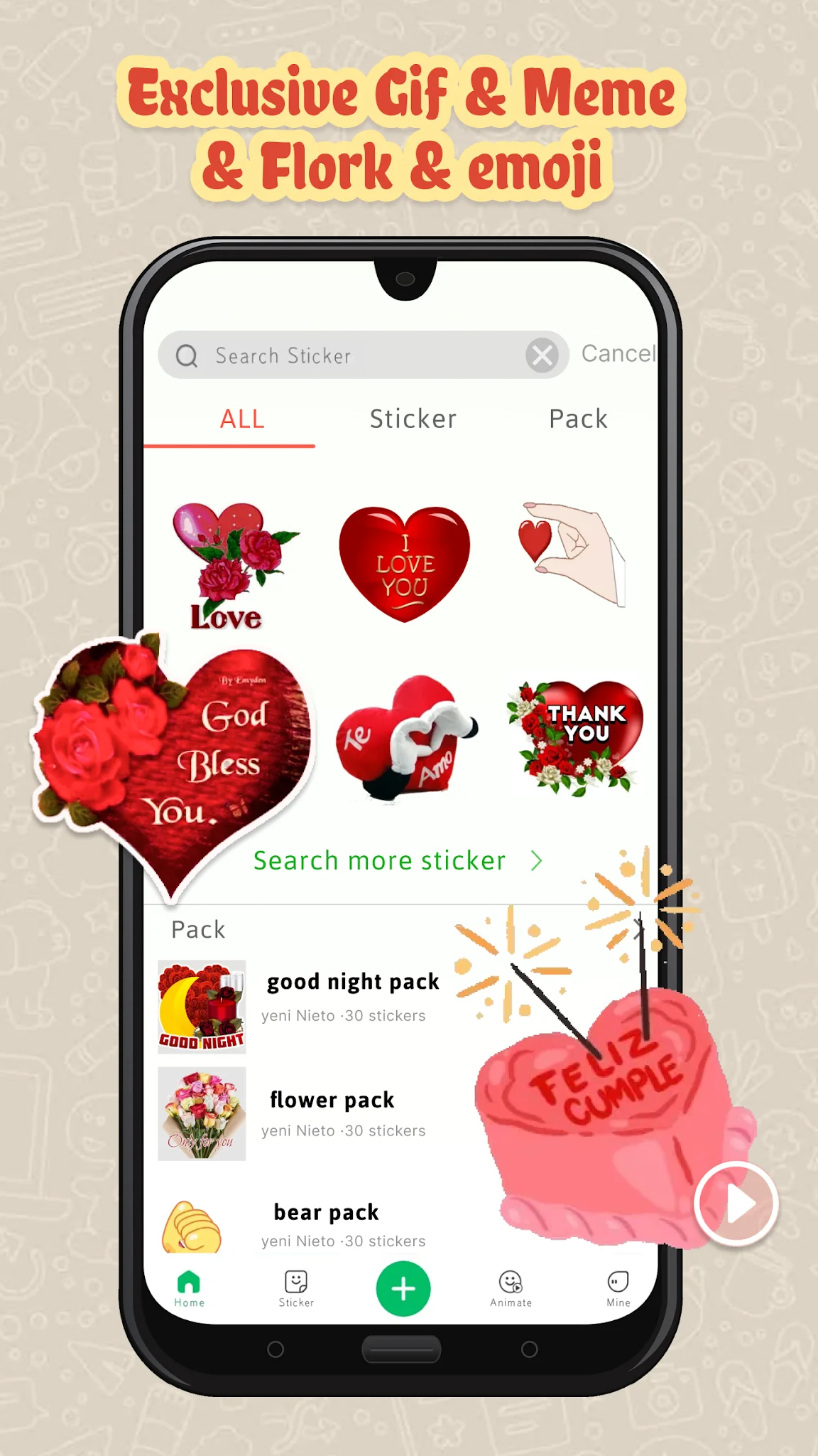 HD Sticker&Pack WAStickersApps screenshot 2