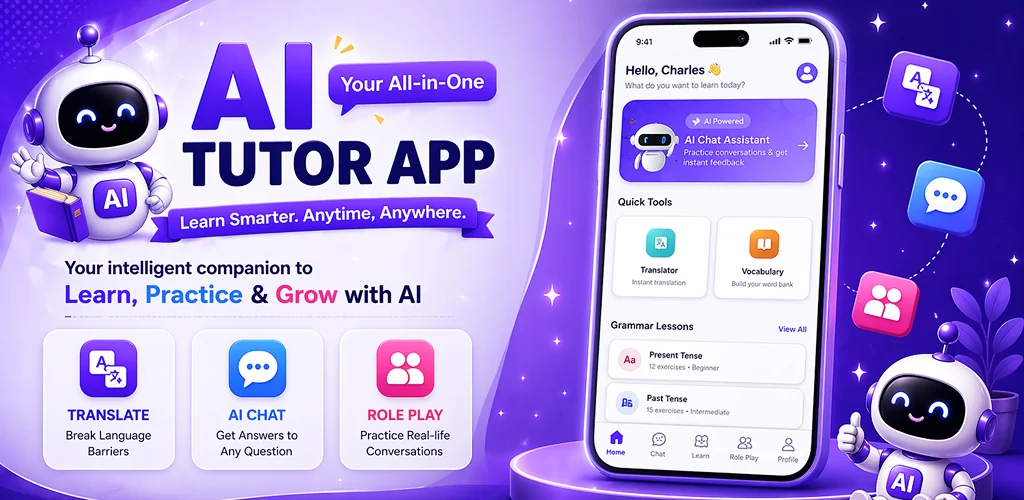 Langla: AI Language Tutor app cover art for Android