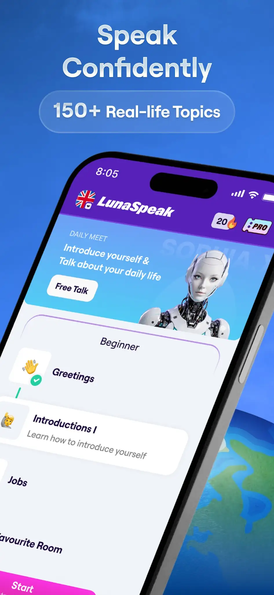 LunaSpeak: AI Speaking Coach скриншот 3