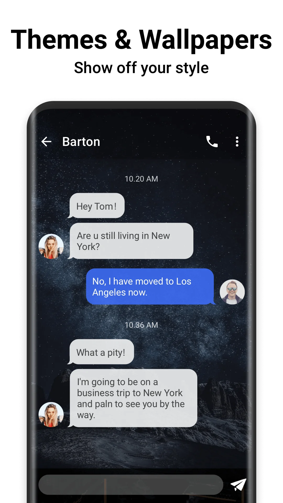 Capture d\'écran 2 de Messenger SMS - Text Messages
