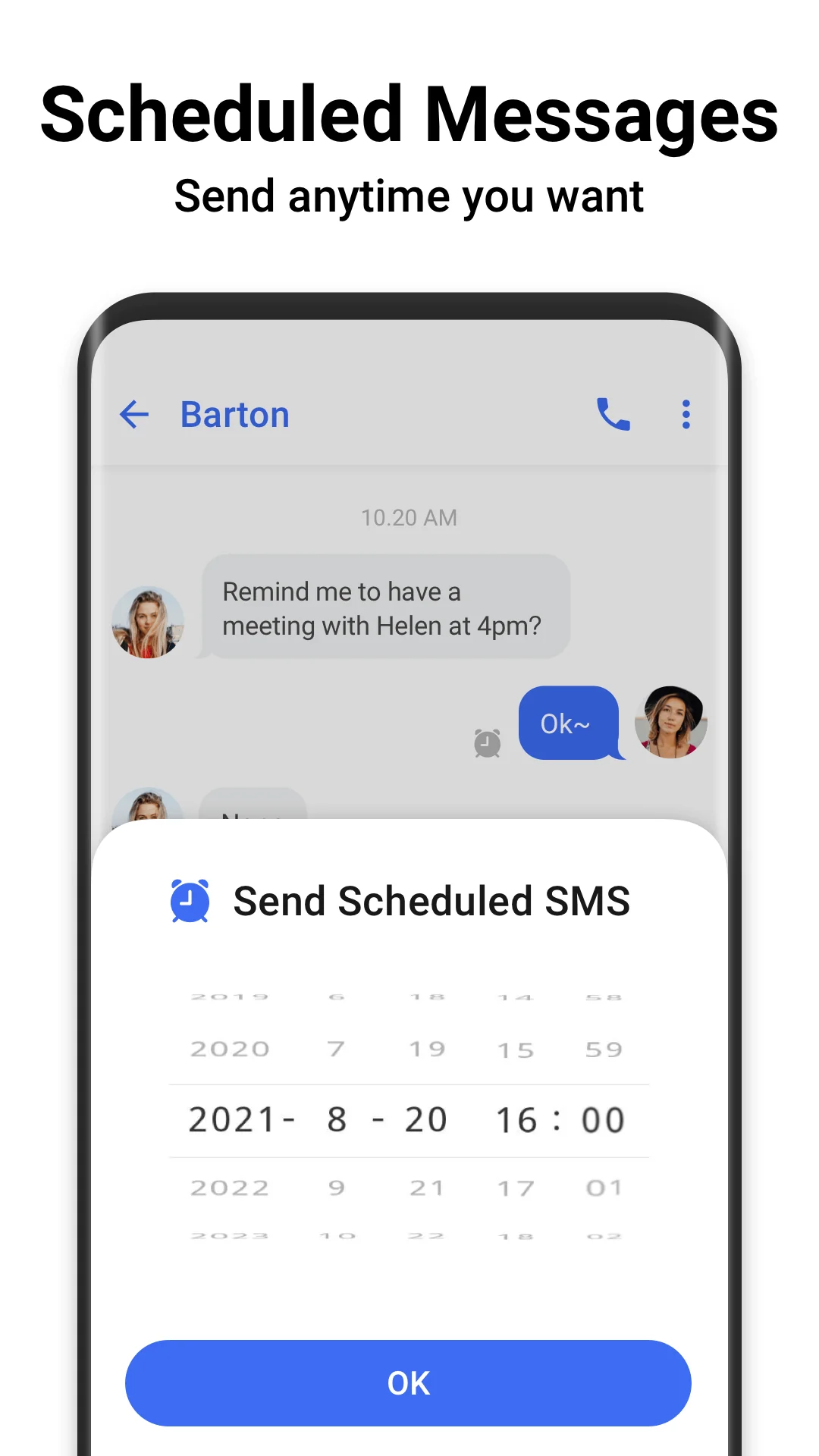 Capture d\'écran 5 de Messenger SMS - Text Messages