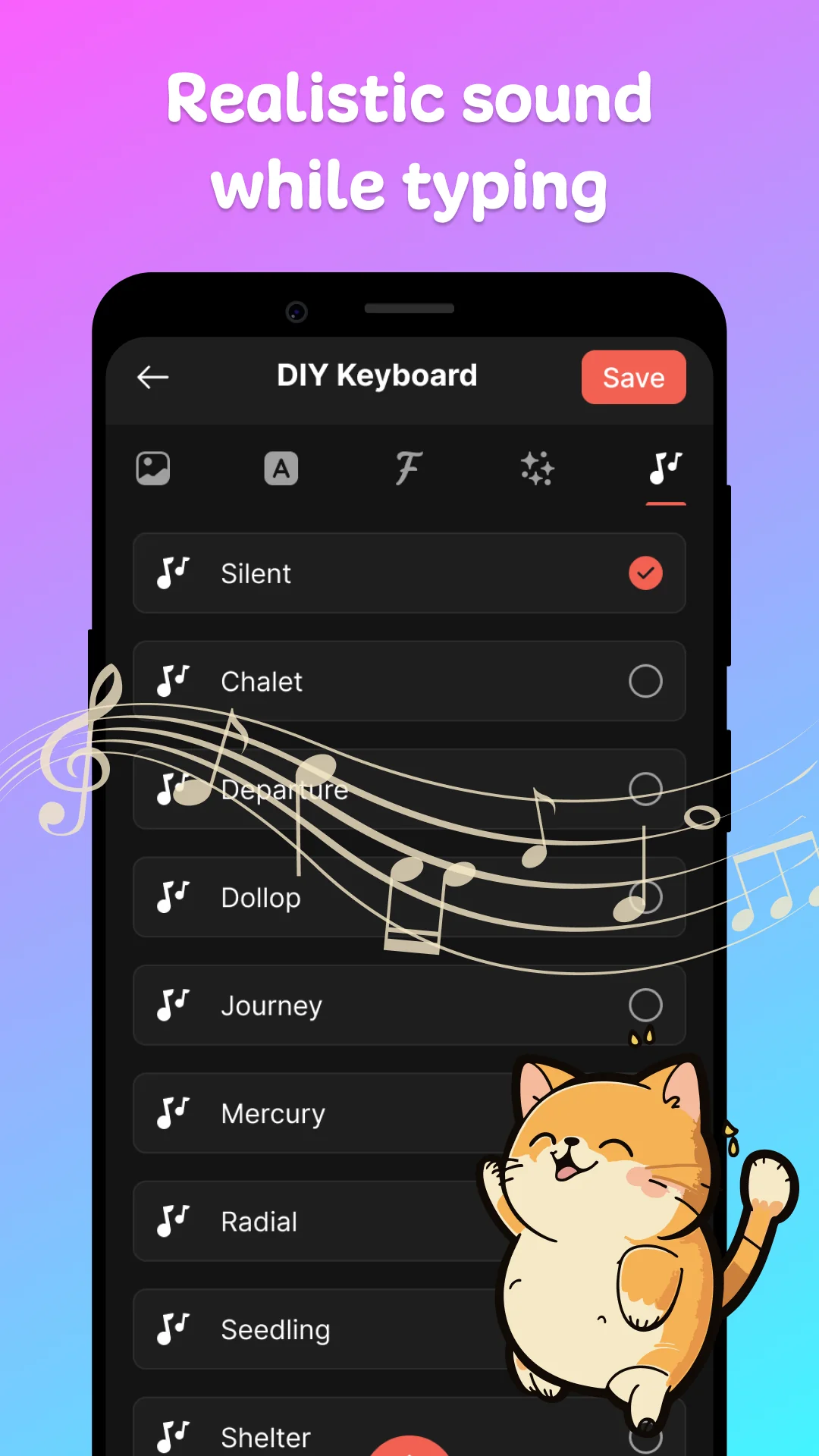 My Keyboard: Themes & Fonts screenshot 4