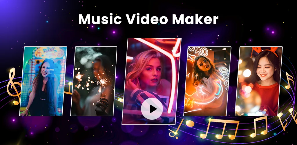 Photo video maker with music приложение обложка для Android