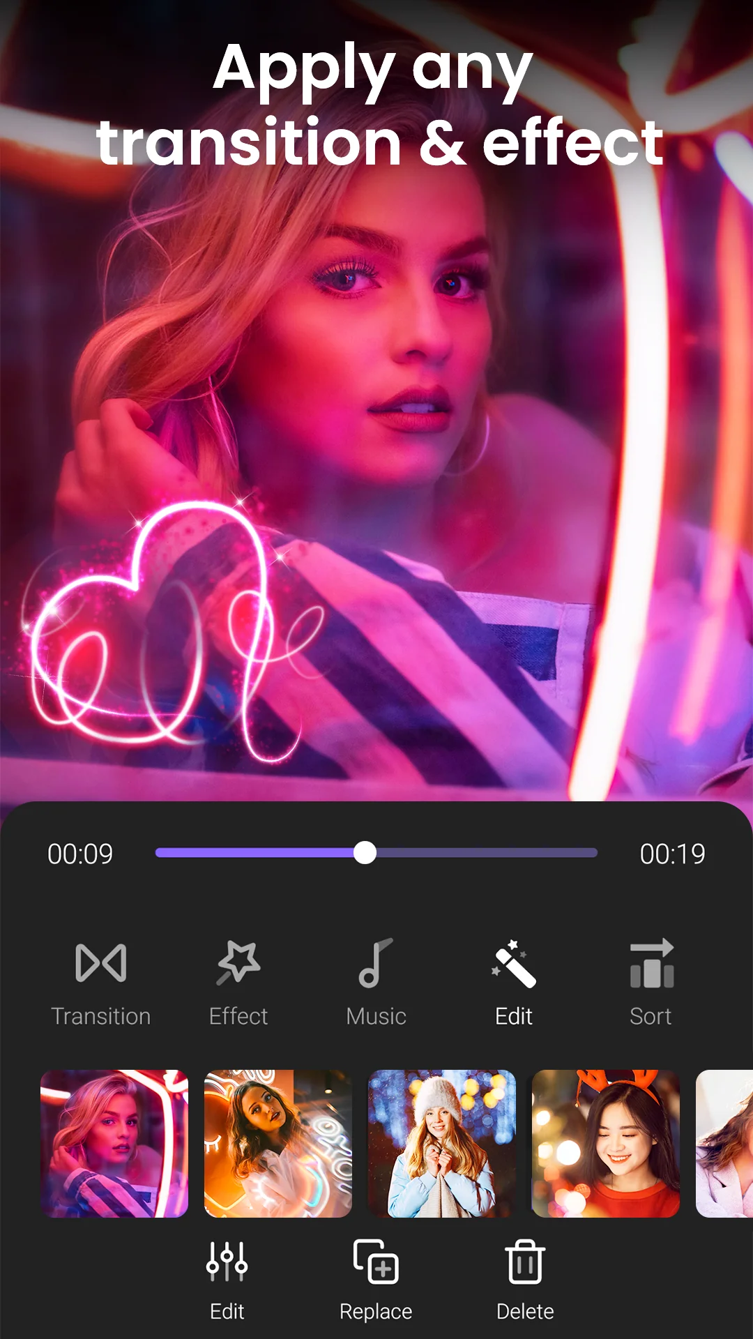 Photo video maker with music скриншот 3