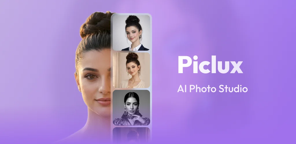 Piclux: AI Photo Studio برنامج غلاف فني للأندرويد