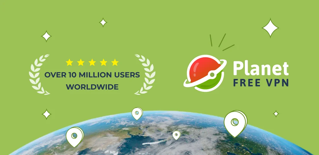 Planet VPN рабочий ВПН ПЛАНЕТА приложение обложка для Android