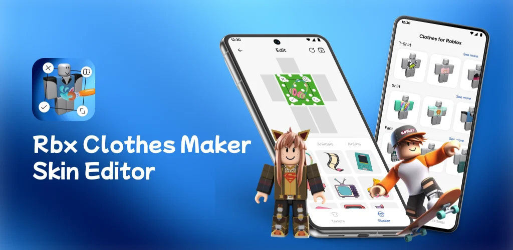 Rbx Clothes Maker: Skin Editor برنامج غلاف فني للأندرويد