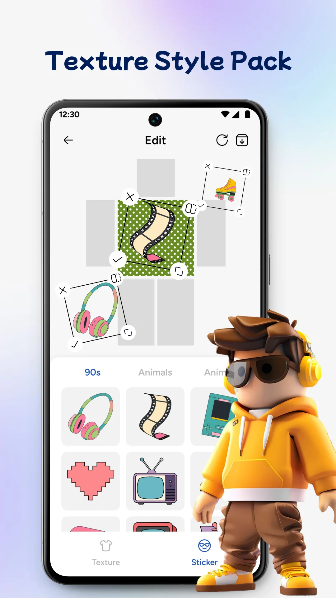 لقطة شاشة 2 لـ Rbx Clothes Maker: Skin Editor