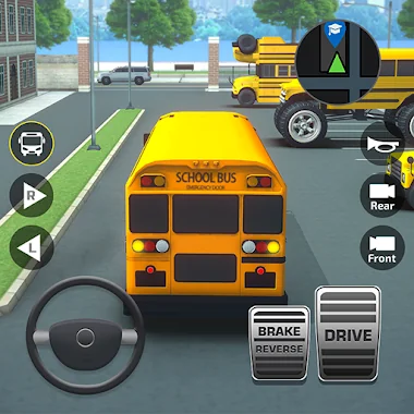 School Bus Simulator Driving Icon