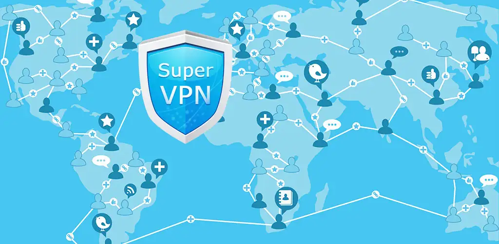 SuperVPN Pro приложение обложка для Android