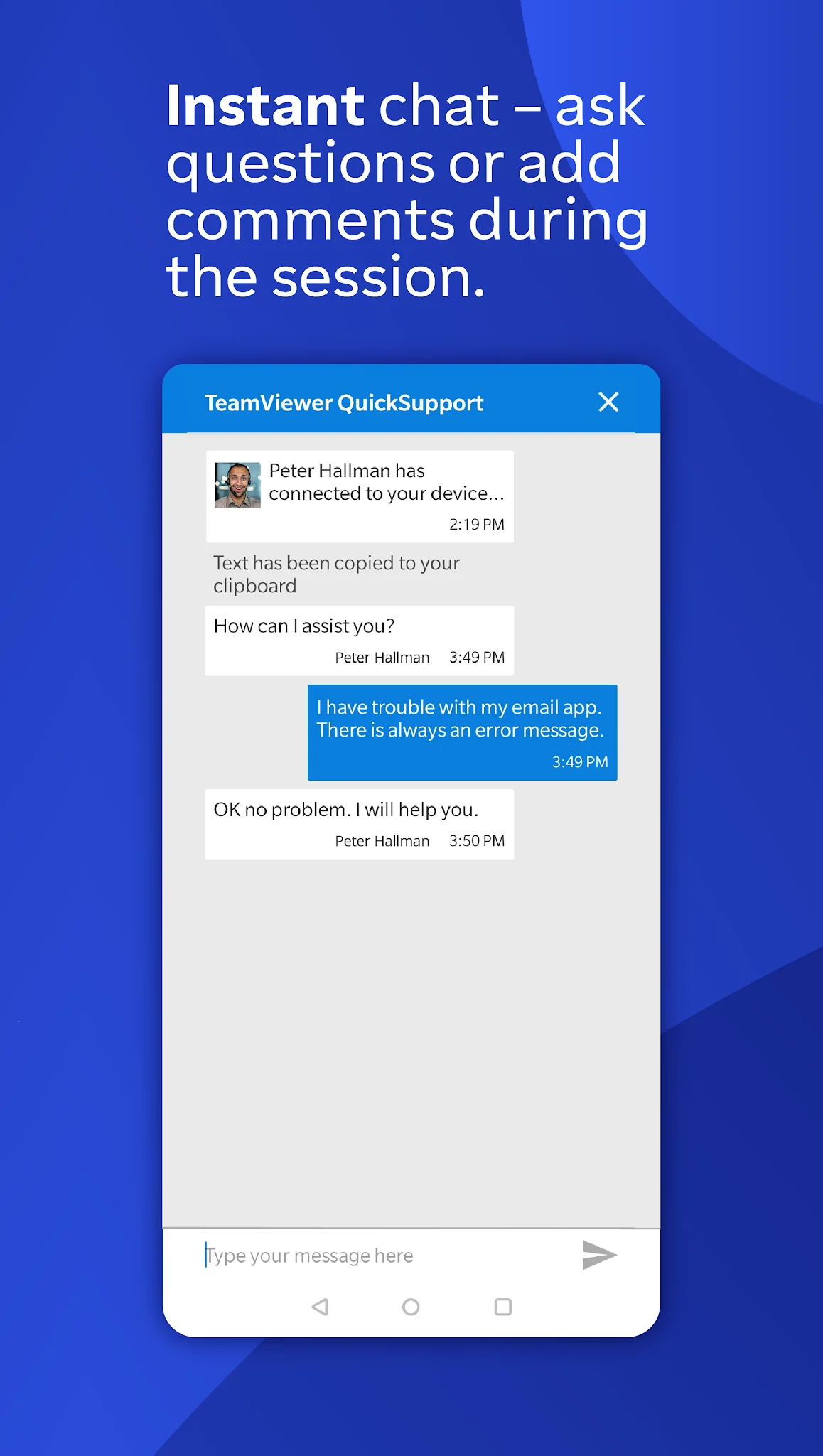 TeamViewer QuickSupport ekran görüntüsü 7