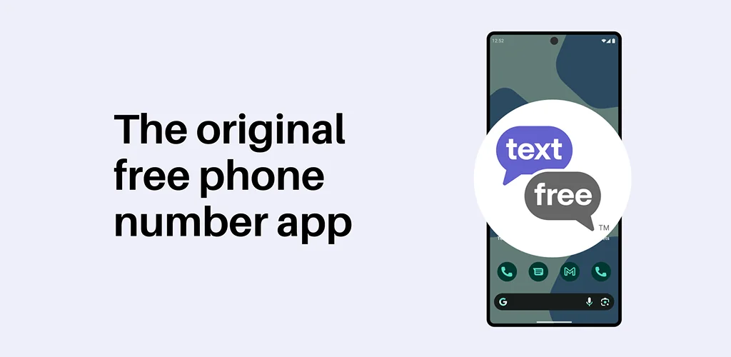 Text Free: Second Phone Number अनुप्रयोग Android के लिए कवर आर्ट