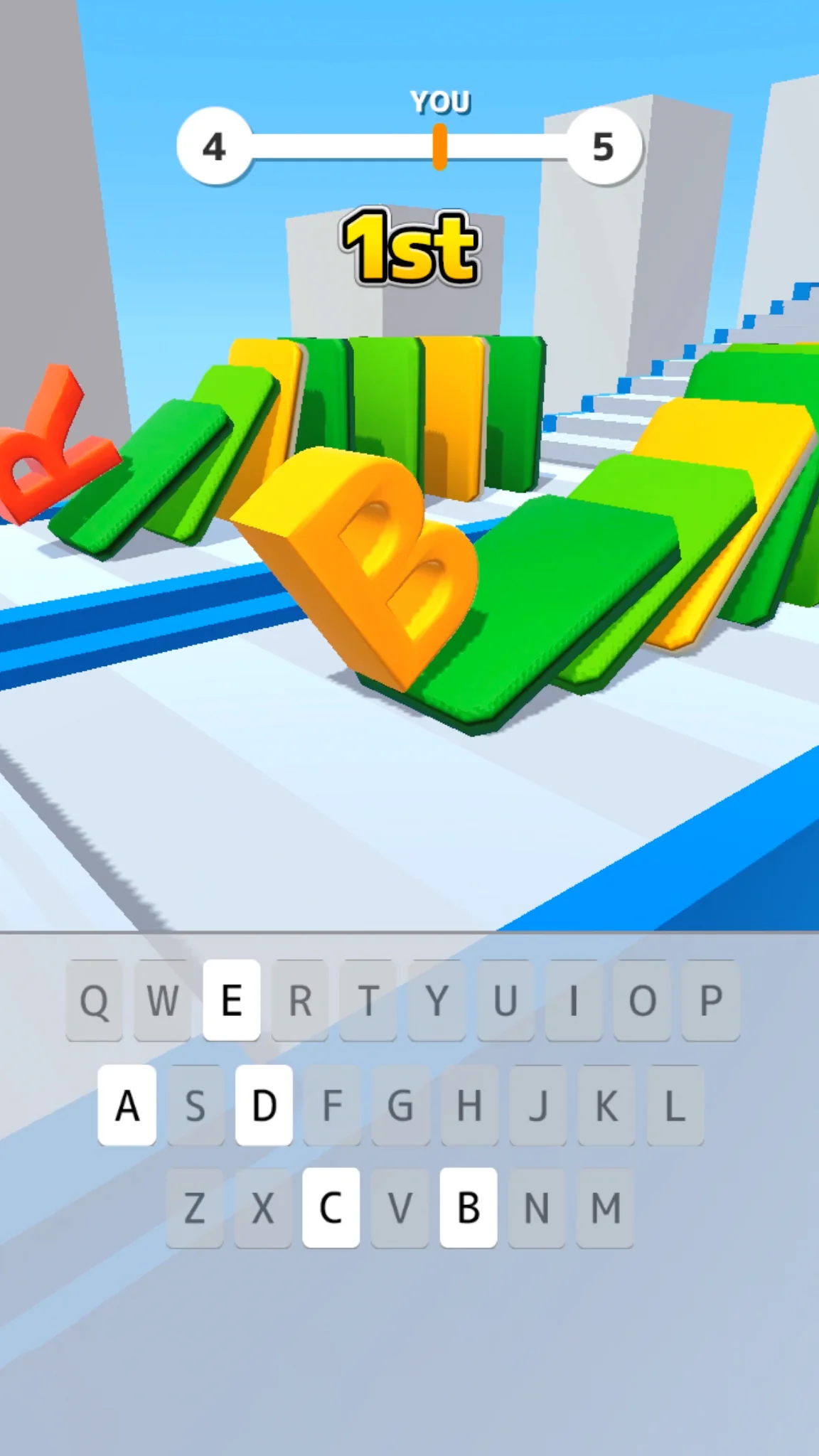 Captura de tela de Type Spin: alphabet run game 1