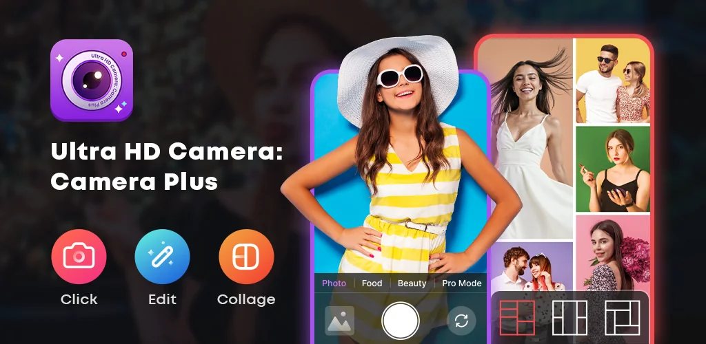 Ultra HD Camera: Camera Plus приложение обложка для Android