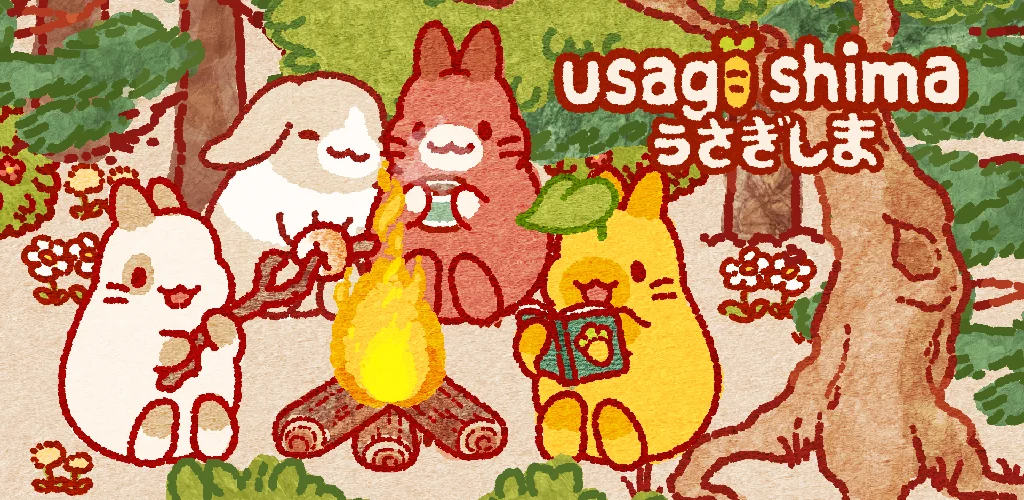 Arte de capa do Usagi Shima: Cute Bunny Game jogo para Android