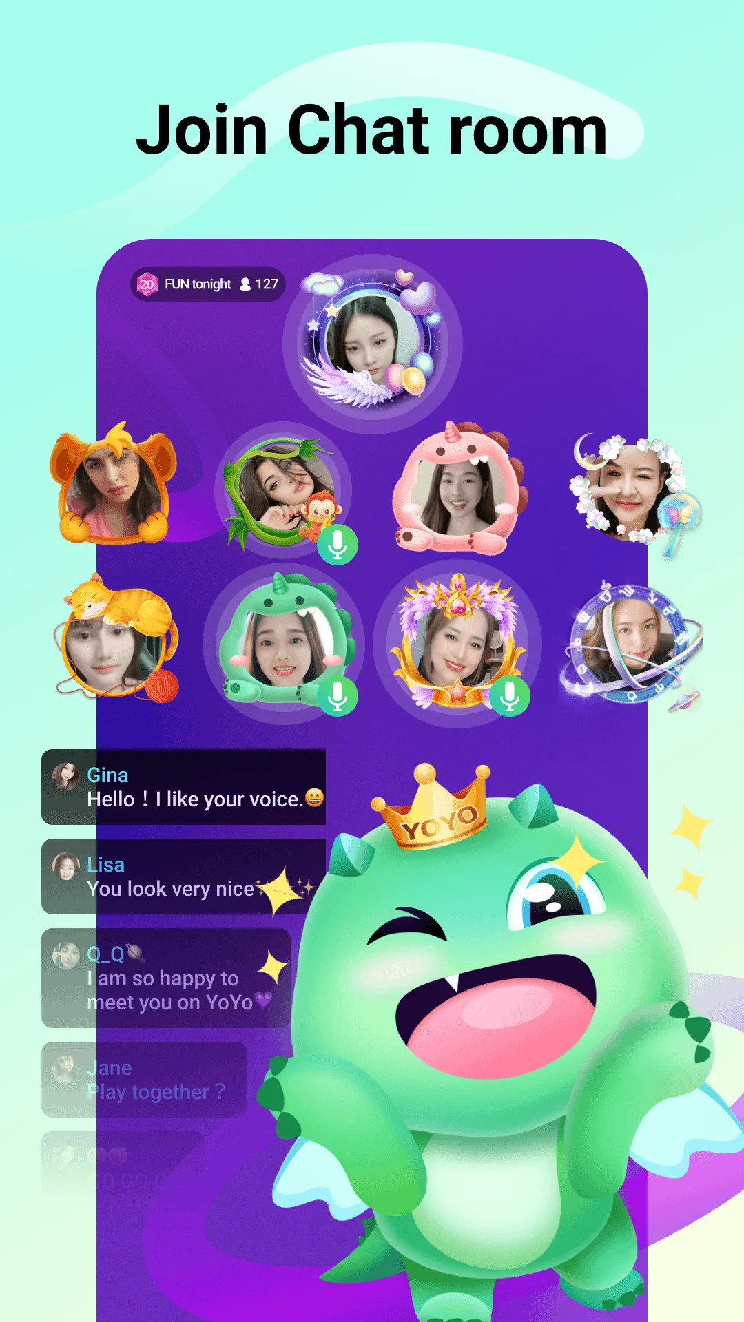 YoYo - Voice Chat Room, Games screenshot 1
