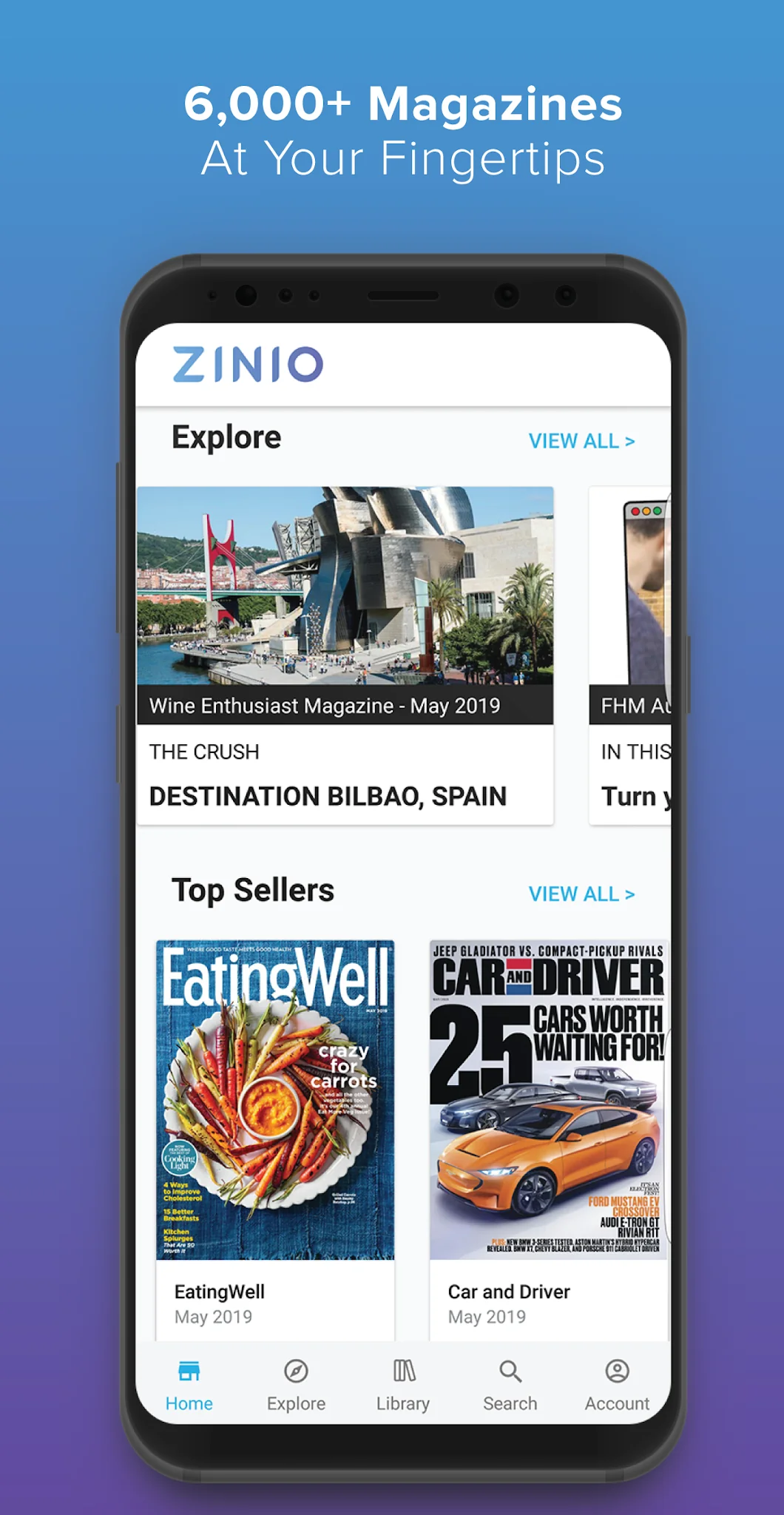Captura de pantalla 1 de ZINIO - Magazine Newsstand
