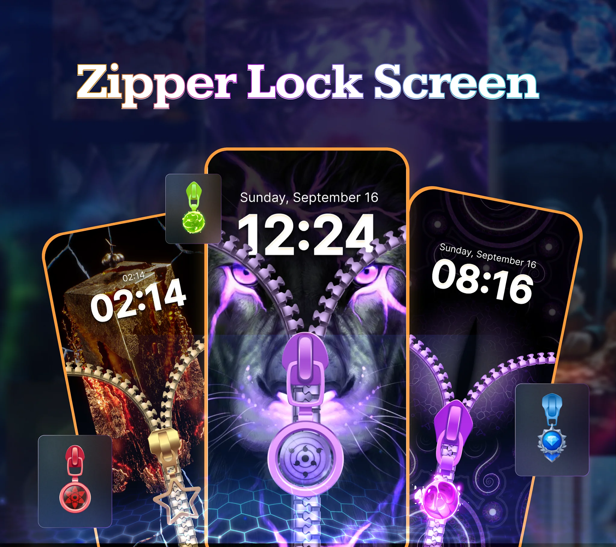 Zipper Lock HD - HQ Wallpaper скриншот 1