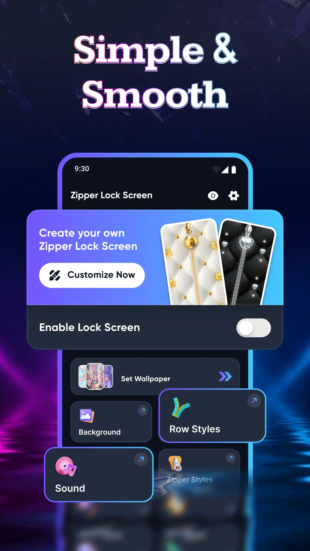 Zipper Lock HD - HQ Wallpaper скриншот 4