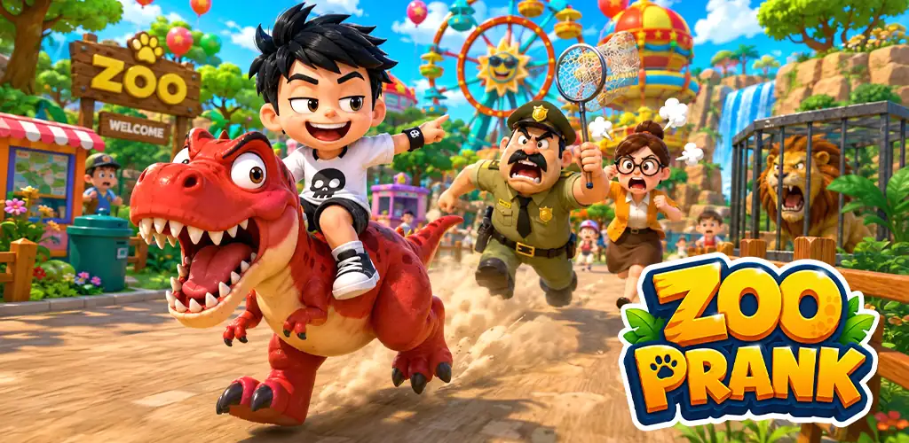 Zoo Prank: Crazy Animals игра обложка для Android