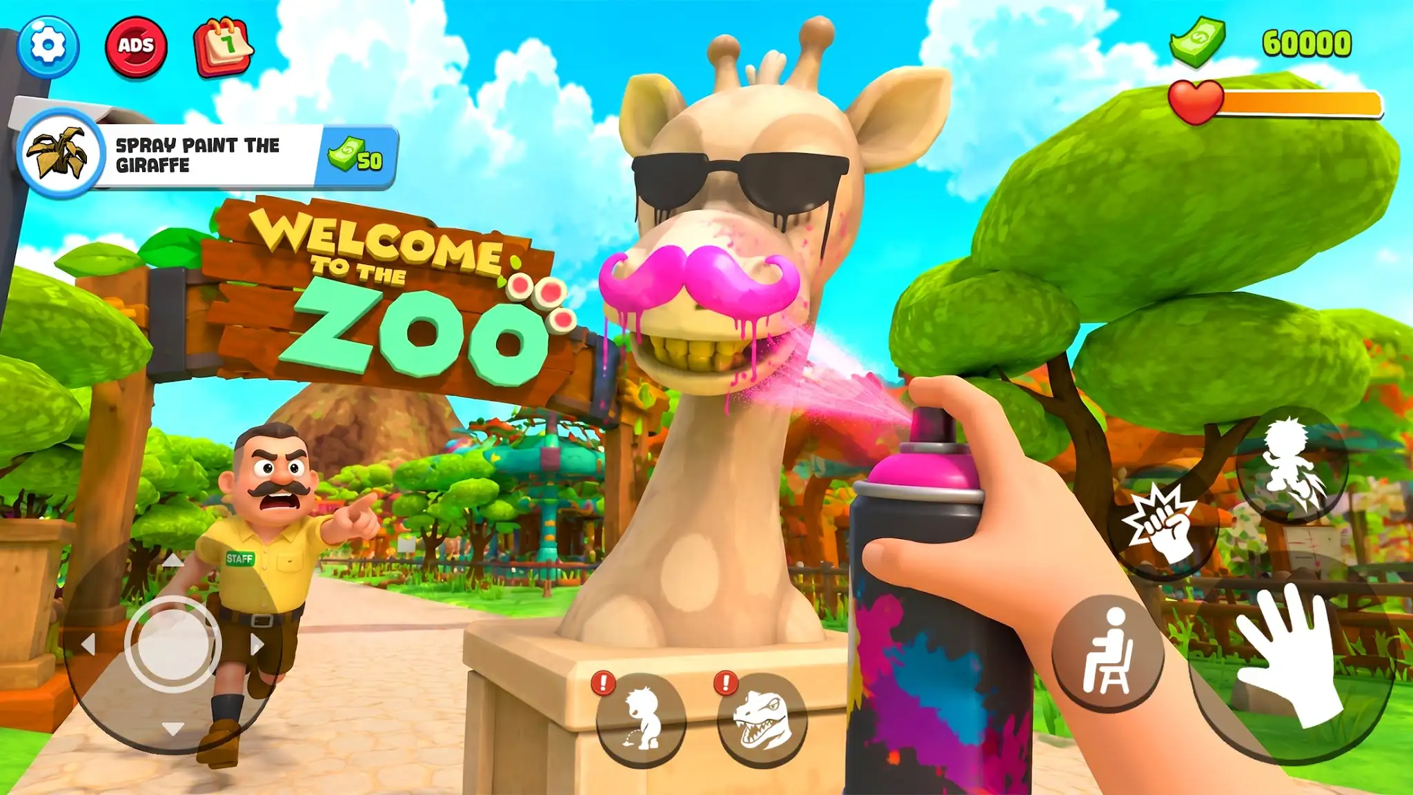 Zoo Prank: Crazy Animals скриншот 1